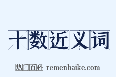 十数近义词是什么意思的图片